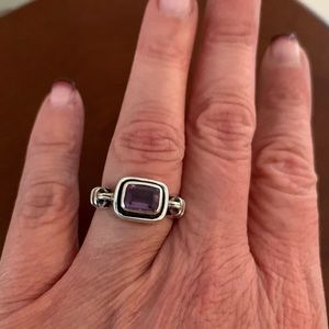 Sterling silver amethyst ring